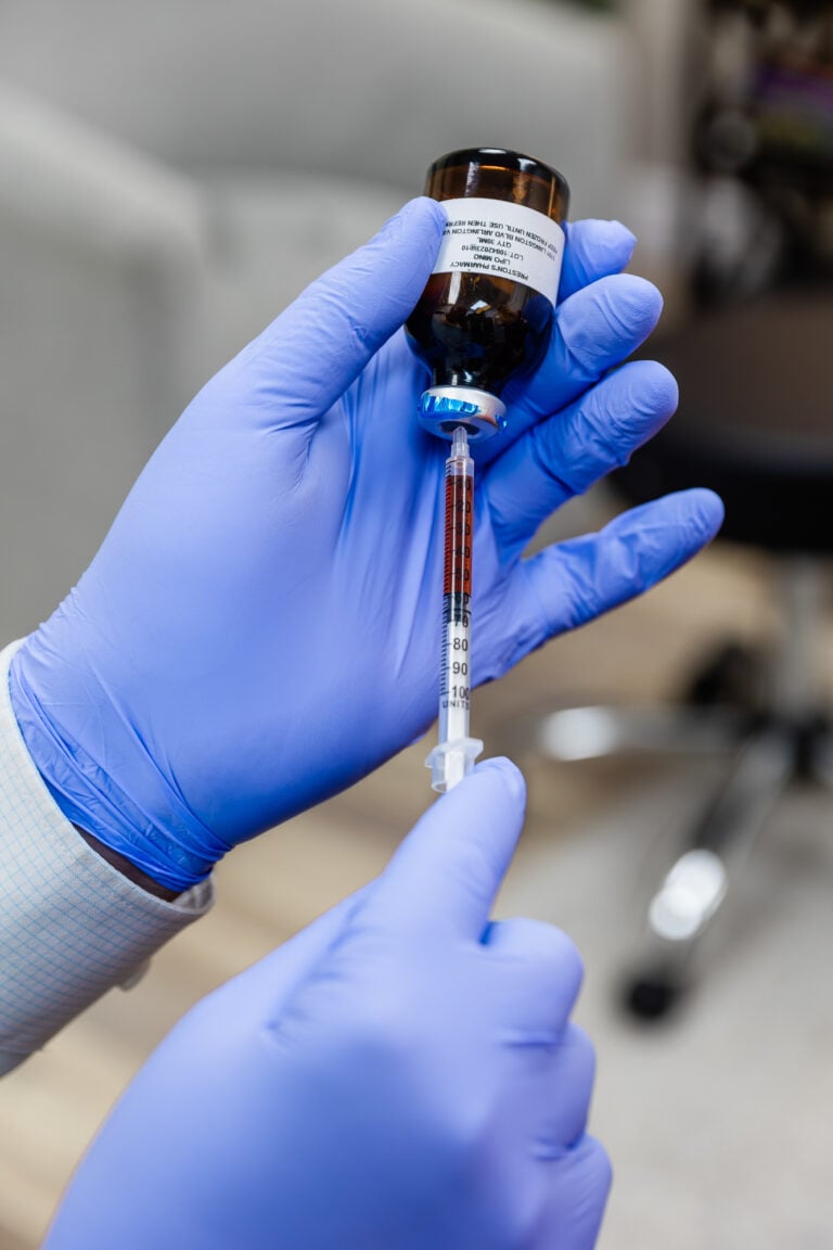 Peptide injection at Osteopathic Health of Orlando