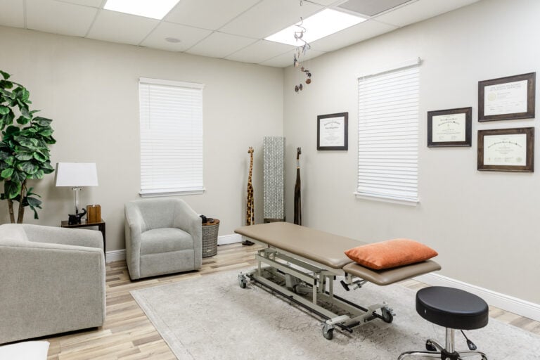 Treatment room at Osteopathic Health of Orlando