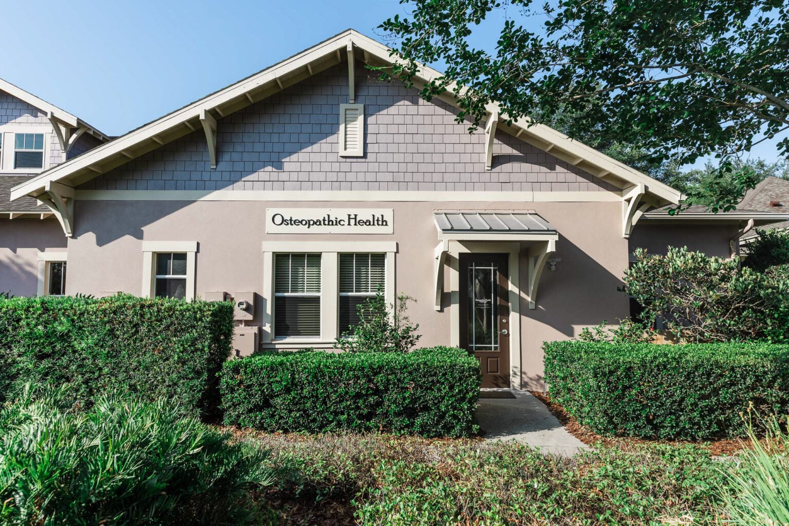Exterior of the Osteopathic Health of Orlando office on Halder Lane in Baldwin Park